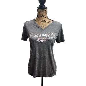 Red Bull T Shirt Women's Size S Grey Motorsports‎ Graphic Print Racing Fan